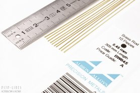 Messing staaf rond 0,45mm