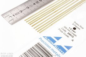 Messing staaf rond 1,0mm