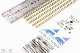 Messing staaf rond 2,0mm