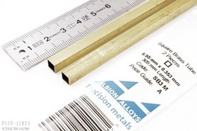 Messing vierkant buis 5,55 mm