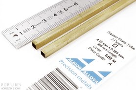 Messing vierkant buis 4,76 mm