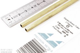 Messing vierkant buis 3,96 mm