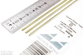 Messing vierkant buis 1,6 mm