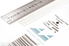 Nikkelzilver staaf rond 0,6mm