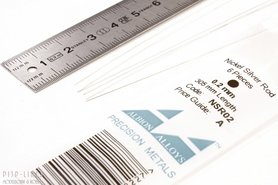 Nikkelzilver staaf rond 0,2mm