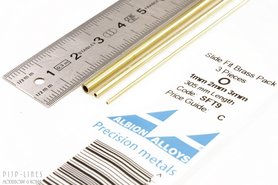 Messing Pijp assortiment 1,2 en 3 mm Messing Pijp assortiment 1,2 en 3 mm