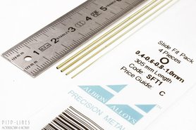 Messing Pijp assortiment 0,4/0,6/0,8 en 1 mm Messing Pijp assortiment 0,4/0,6/0,8 en 1 mm