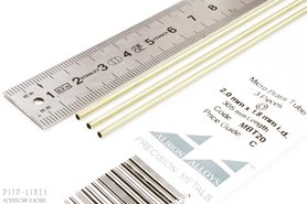 Micro Messing buis. 2.0mm x 0.1mm x 1.8mm