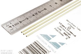 Micro Messing buis. 1.5mm x 0.1mm x 1.3mm