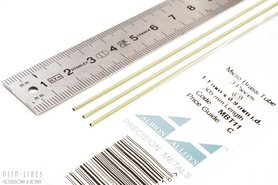 Micro Messing buis. 1.1mm x 0.1mm x 0.9mm