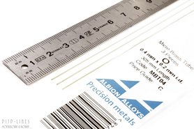 Micro Messing buis. 0.4mm x 0.1mm x 0.2mm