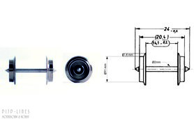Set wisselstroomwielen