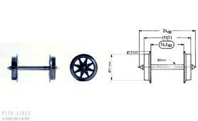 Set wisselstroom spaakwielen