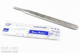 Scalpel handvat Nr.4 + 5x #26 mes bladen