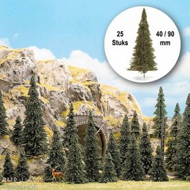 25 Steekdennen "Naaldbomen"