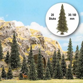 20 Dennen met voet "Naaldbomen"