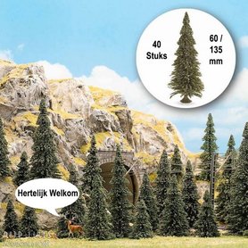 40 Dennen met voet "Naaldbomen"