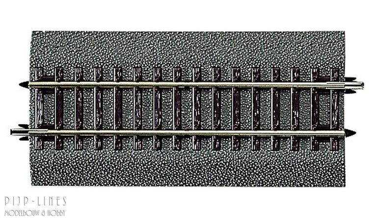 Roco 42512 Roco-Line met bedding Rechte rails G½ 115mm - Pijp